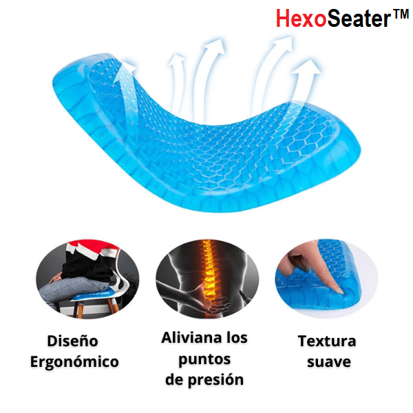 🔹 Cojín Ortopédico + Funda de regalo 🎁 / HexoSeater™